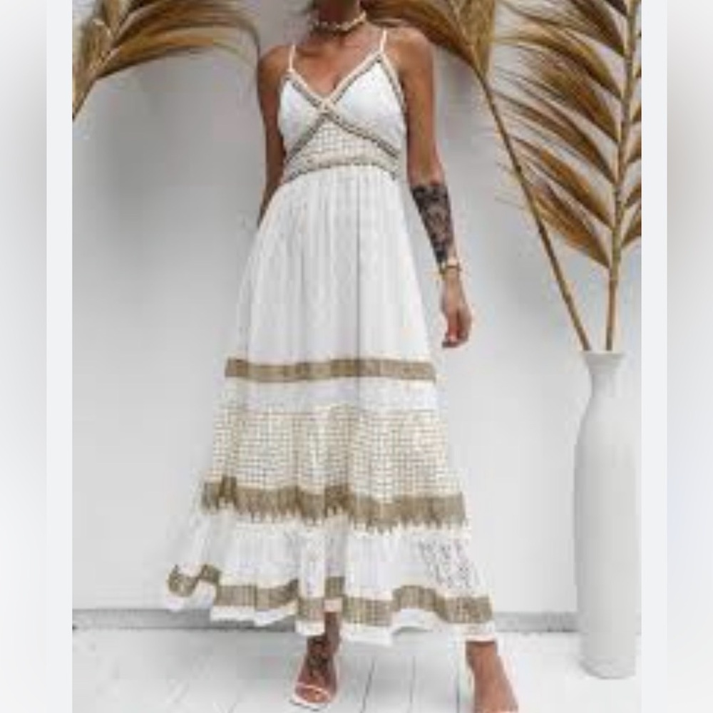 me 2 magic maxi dress Me 2 Magic Casual Sundress Half Sleeve Aztec Sun Maxi Dress Orange Womens L